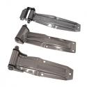 Refrigeration hinge kits